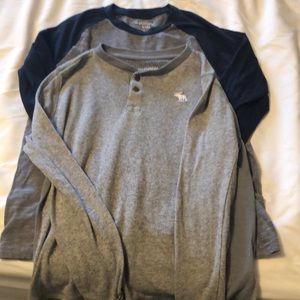 Boys size 11-12 long sleeve Abercrombie shirts
